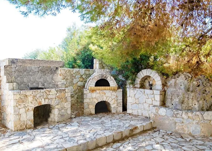 Villa Afroditi In Chania Near Airport With Private Pool, Free Wi-Fi, Souda Bay Views, Garden Oasis